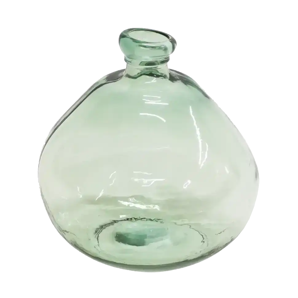 Ambro recycled glass bottle 33cm green