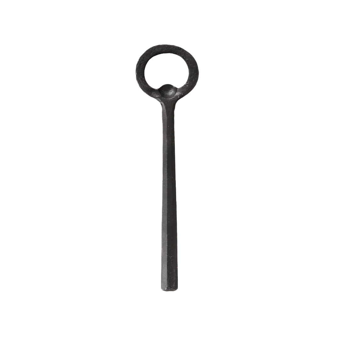 Black iron bottle opener