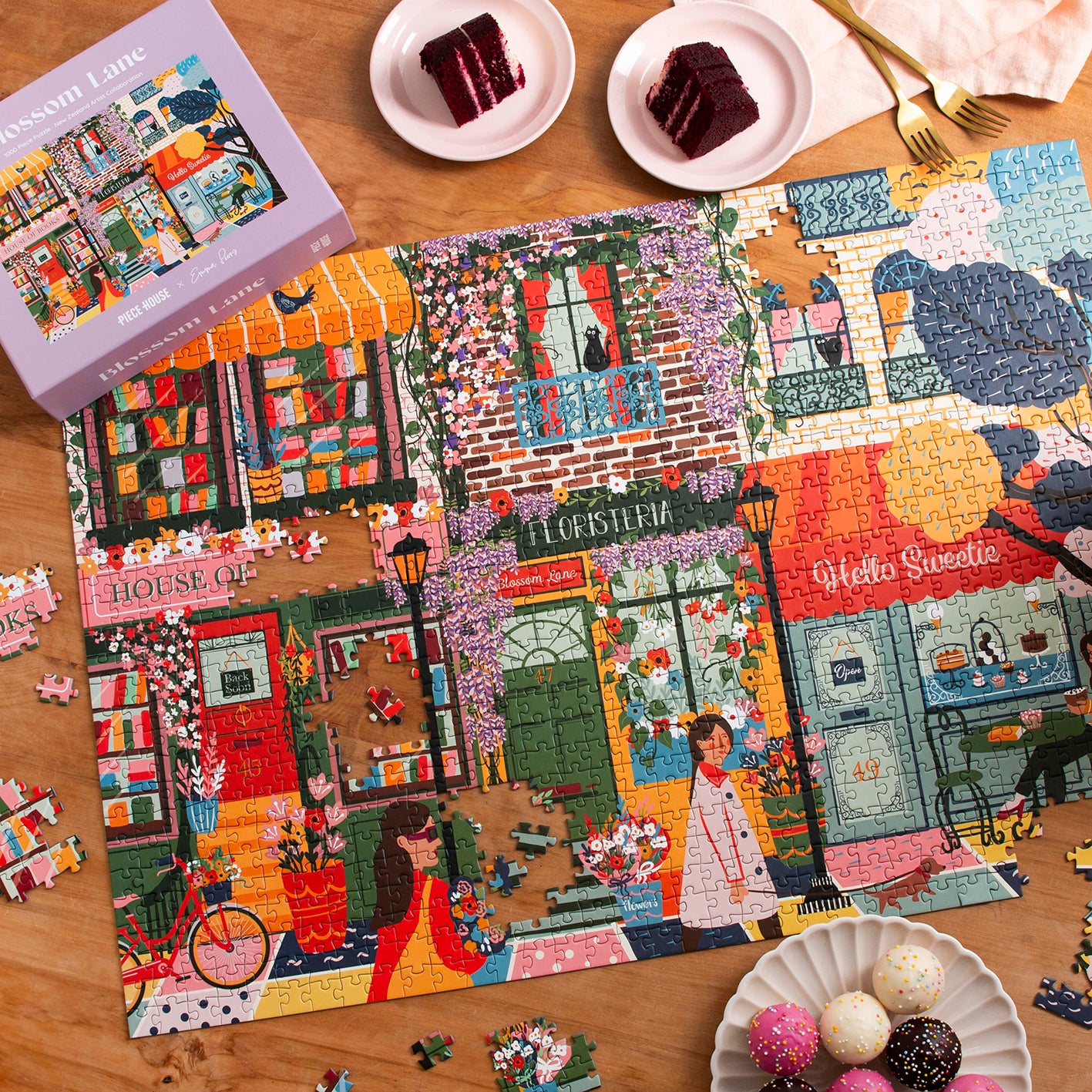 Blossom Lane 1000-piece jigsaw puzzle