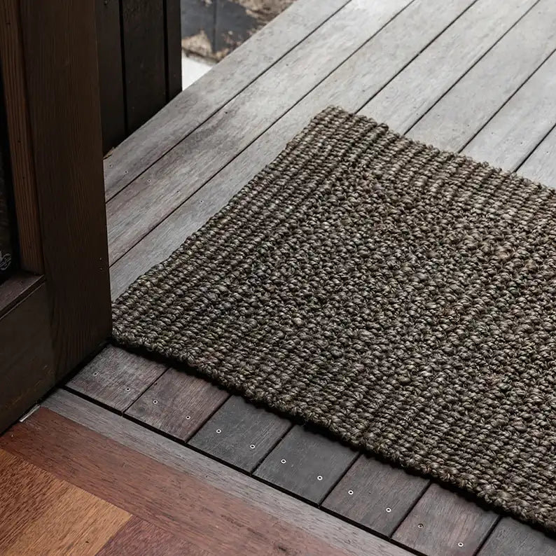 Broome jute door mat bark 60 x 100cm