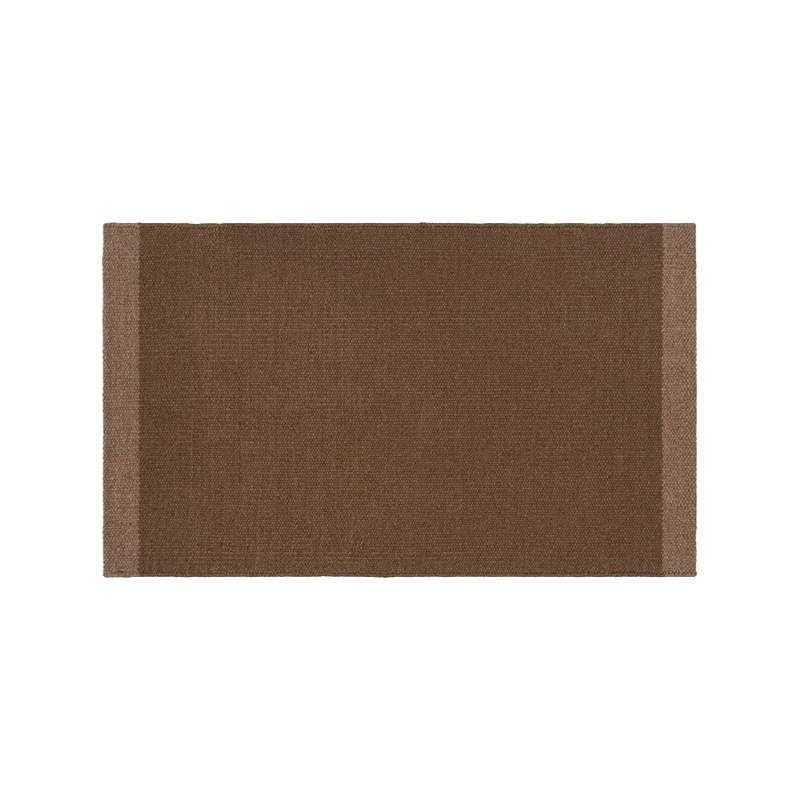 Carla NZ wool entrance mat 60 x 100cm cocoa