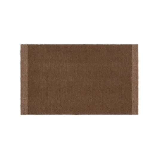 Carla NZ wool entrance mat 60 x 100cm cocoa