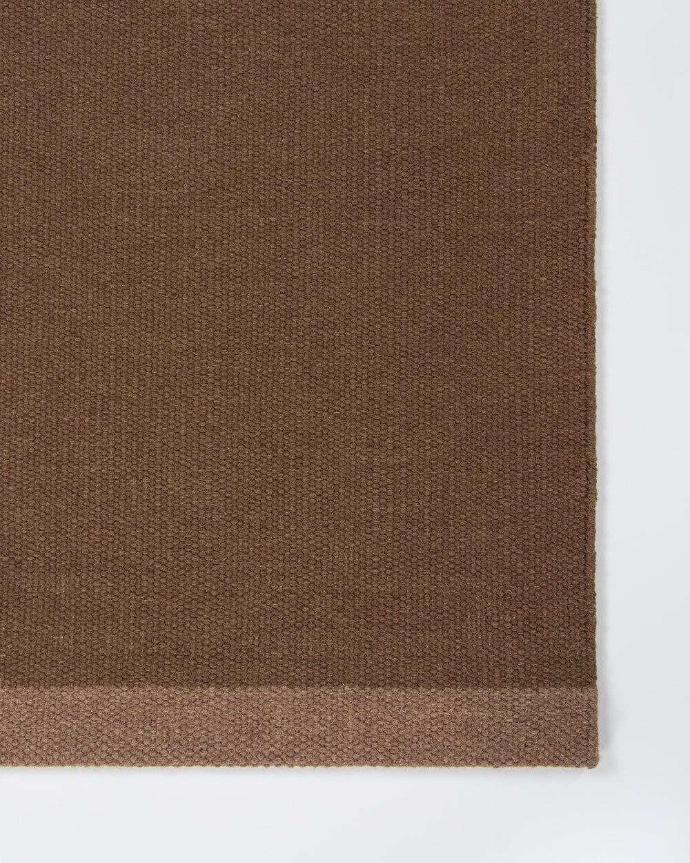 Carla NZ wool entrance mat 60 x 100cm cocoa