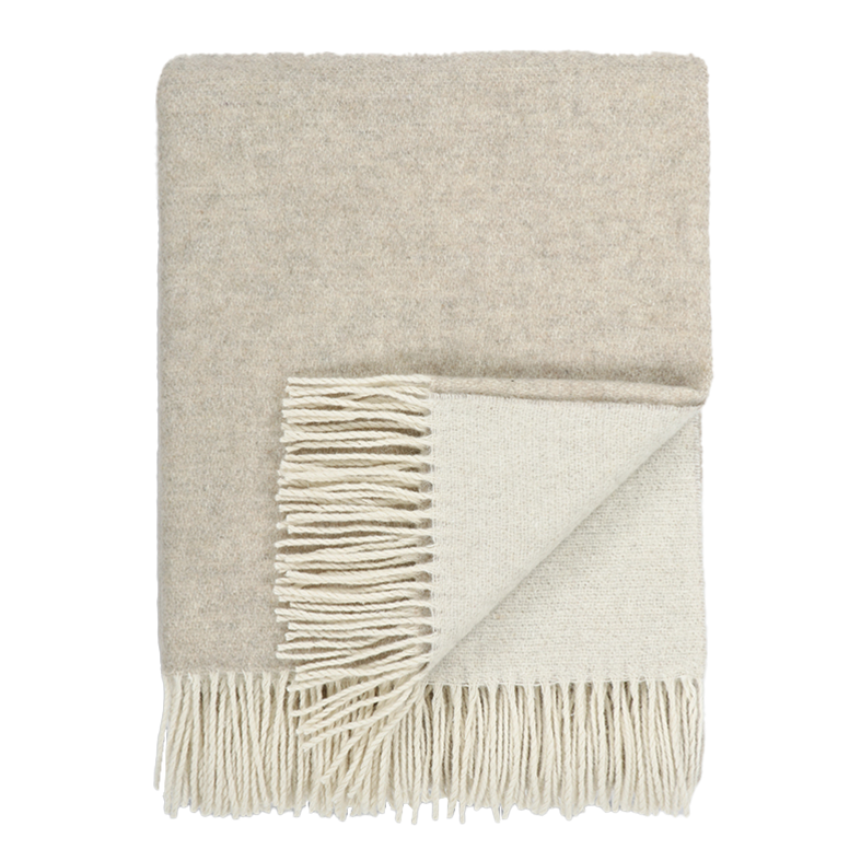 Casa merino blend throw oatmeal 140 x 200cm