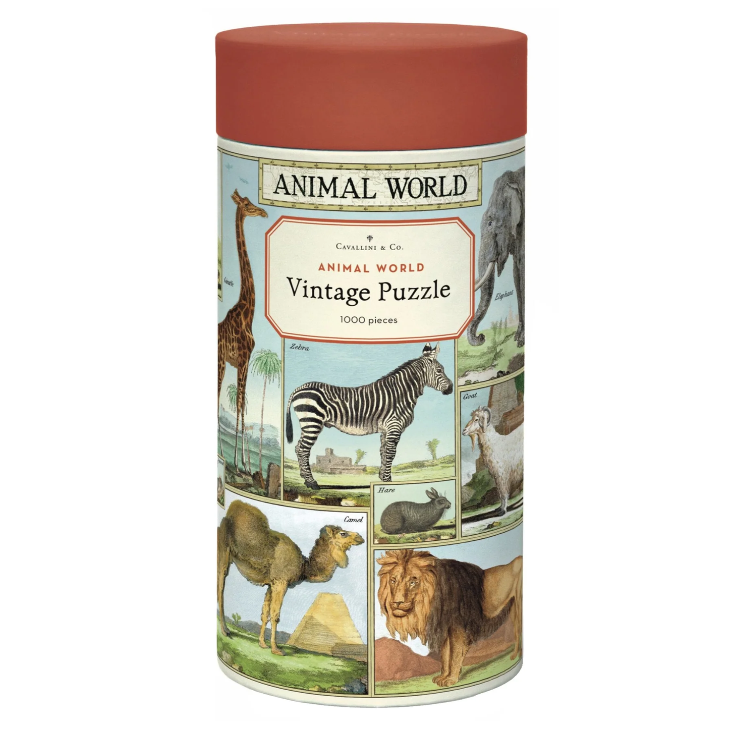 1000-piece vintage jigsaw puzzle animal world