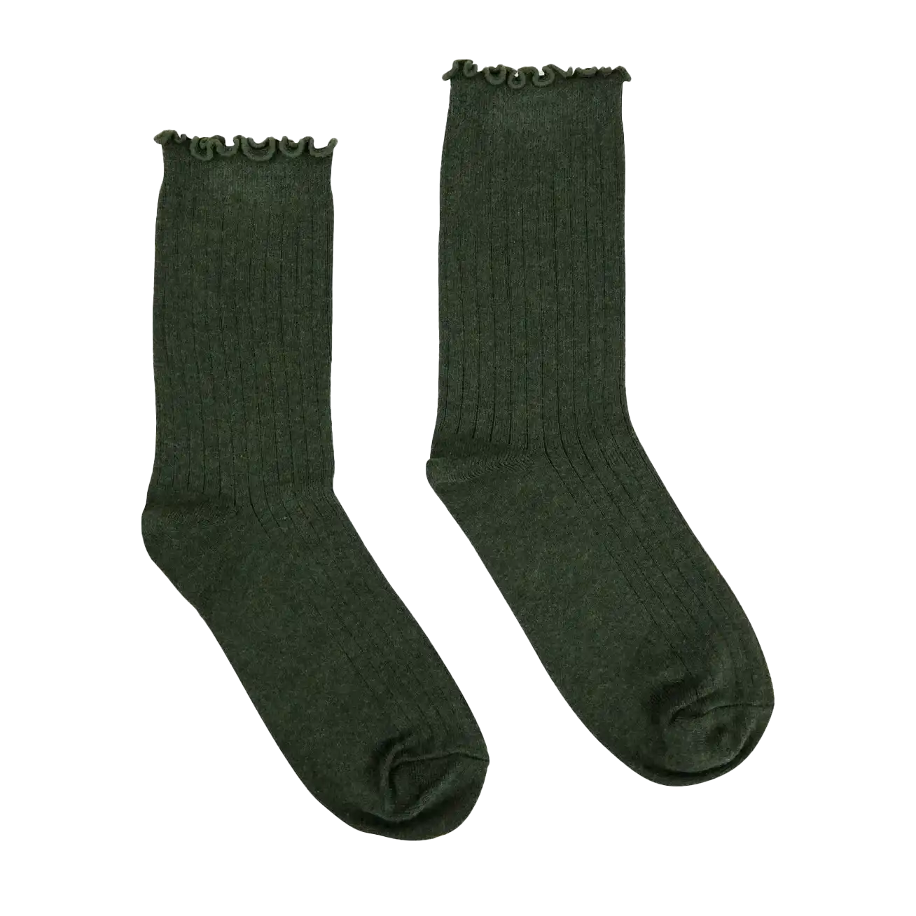 Cotton cashmere socks olive