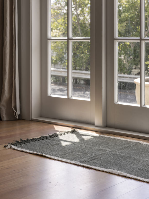 Cotton door mat olive 50 x 70cm