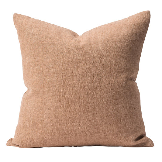 Heavy linen jute cushion cover quinoa 55cm