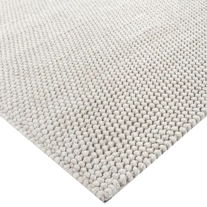 Cyrus wool blend floor rug beige