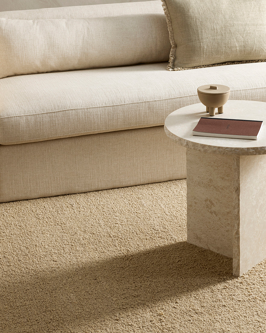 Dorset NZ wool floor rug biscuit