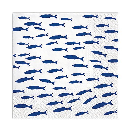 Fish paper lunch napkins set of 20