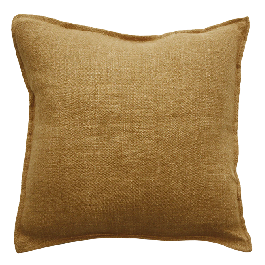 Flaxmill linen cushion cover nutmeg 50cm