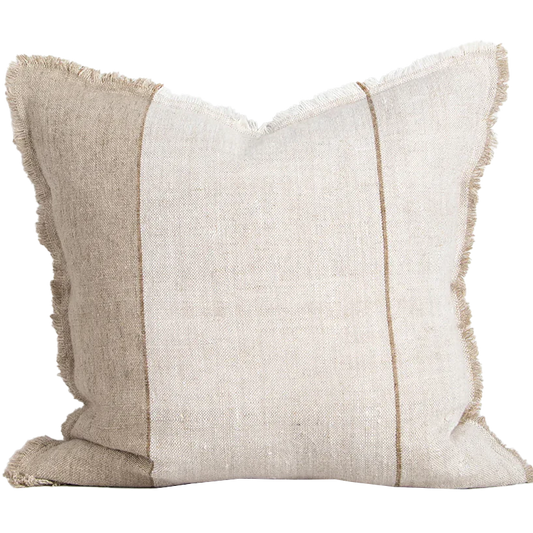 Frankton linen cushion cover sand 50cm