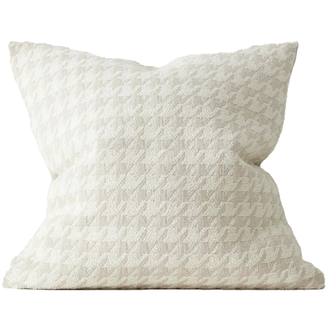 Boucle houndstooth cushion cover salt 50cm