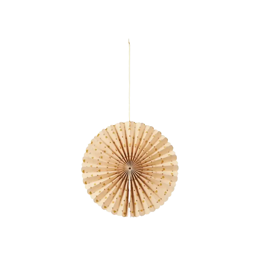 Broste stella hanging rosette deco 13cm gold