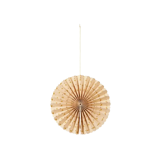 Broste stella hanging rosette deco 13cm gold