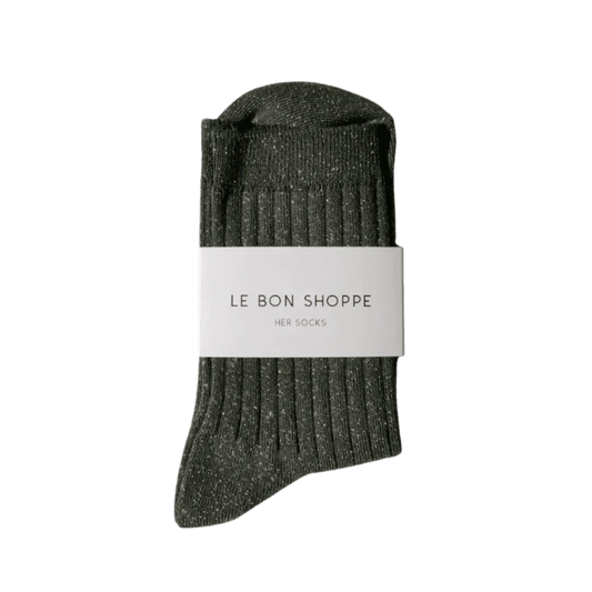 Le Bon Shoppe her socks pine glitter