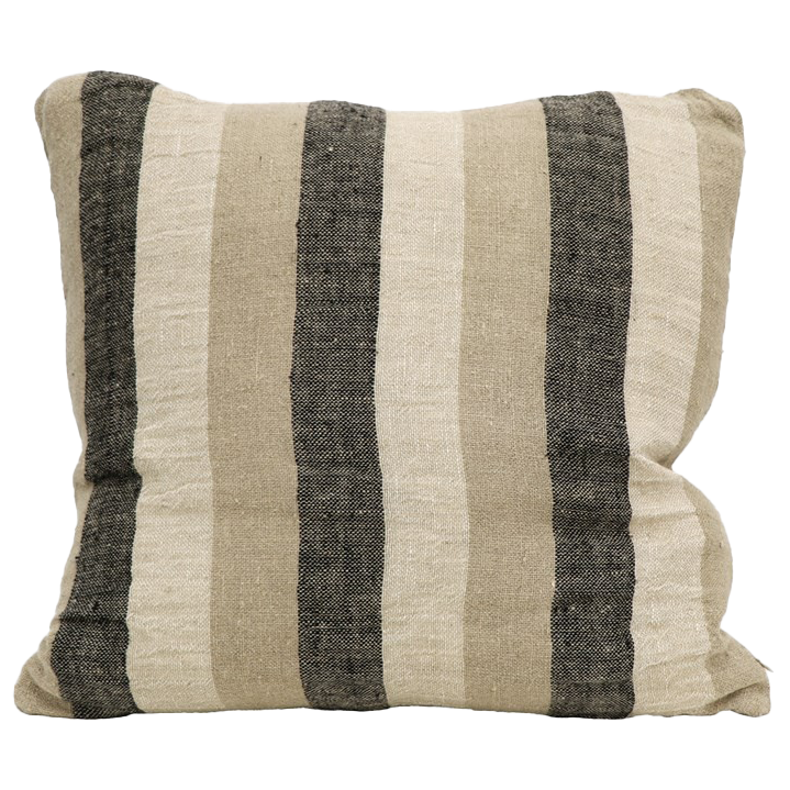 Harriet striped linen cushion cover 55cm