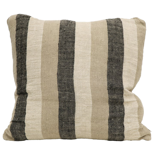 Harriet striped linen cushion cover 55cm