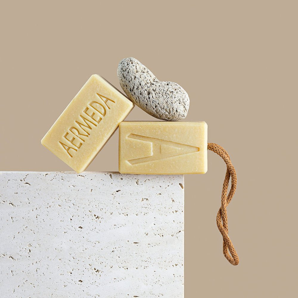 Aermeda glacial clay & egg yolk soap on rope