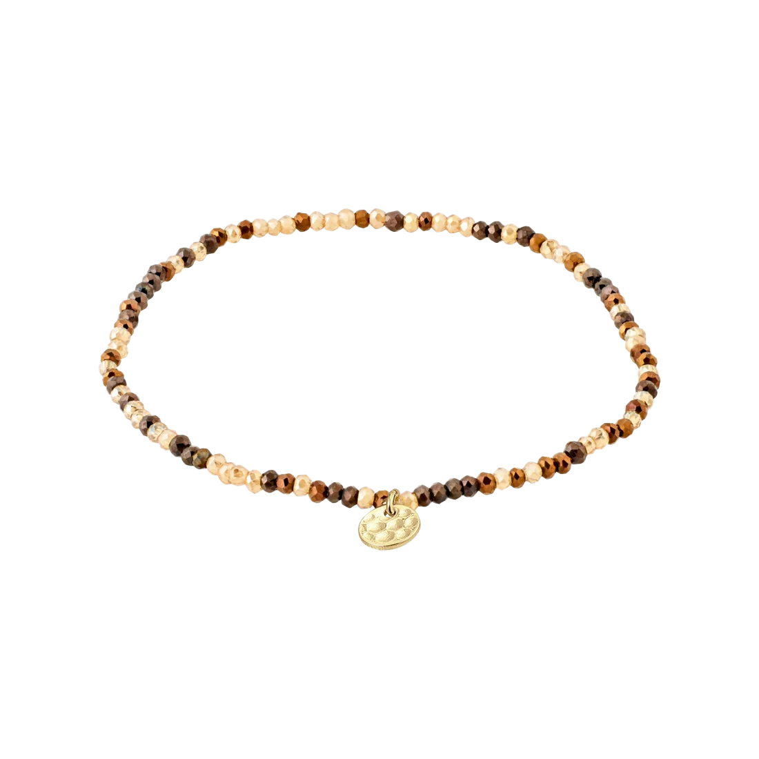 Glass beaded bracelet naturals