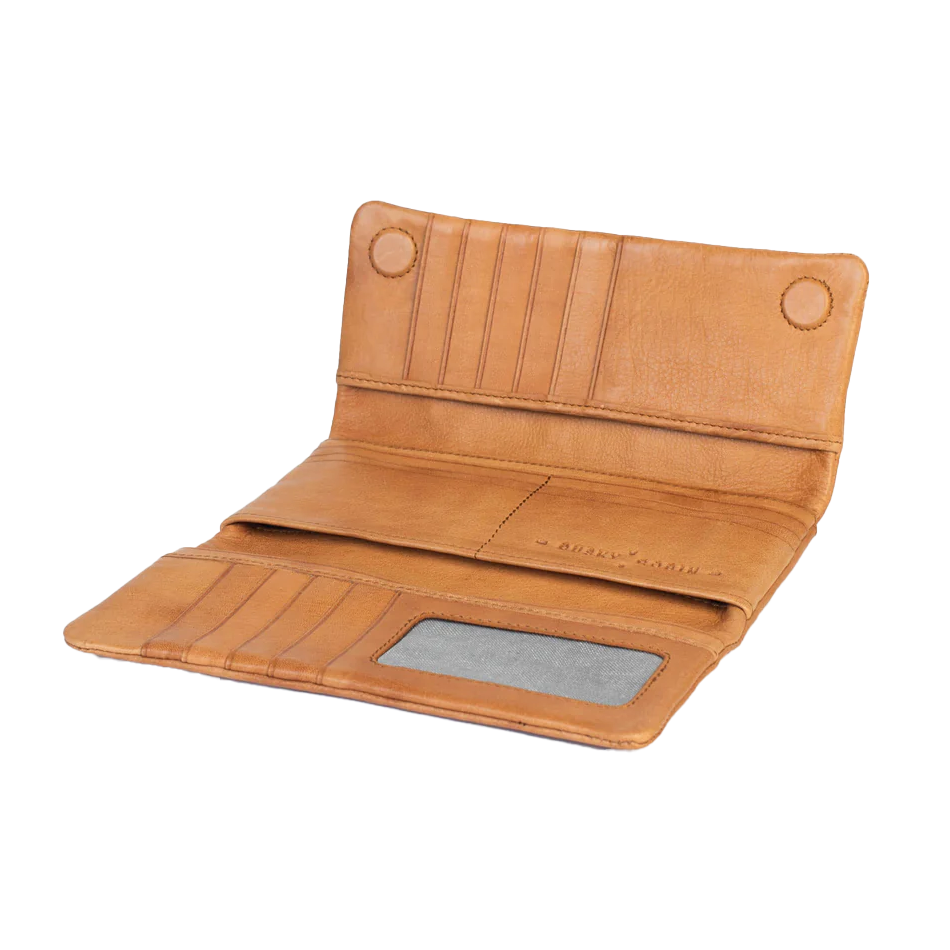 Dusky Robin Keiva leather purse pink