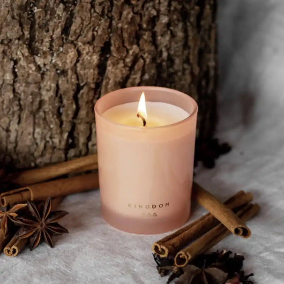 Kingdom small nude candle vetiver & ivy