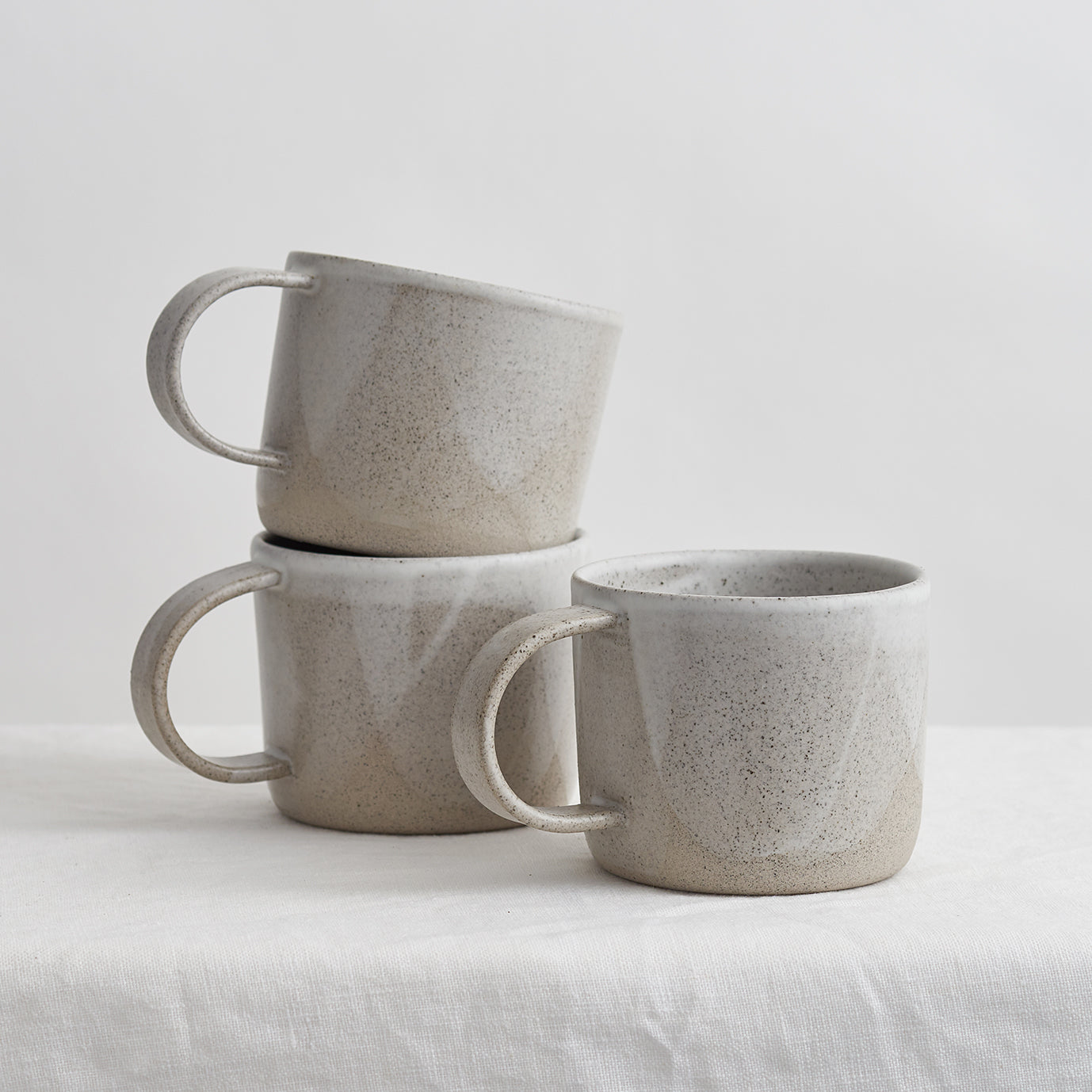 NZ made straight shaped mug natural wave