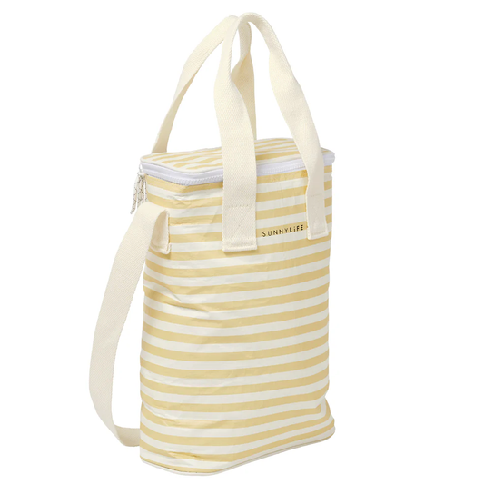 SunnyLife drinks cooler bag butternut stripe