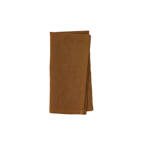 Linen napkin ochre