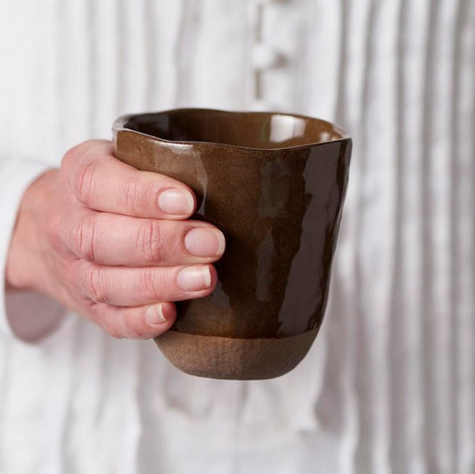 Organic shaped cup 275mls hazel