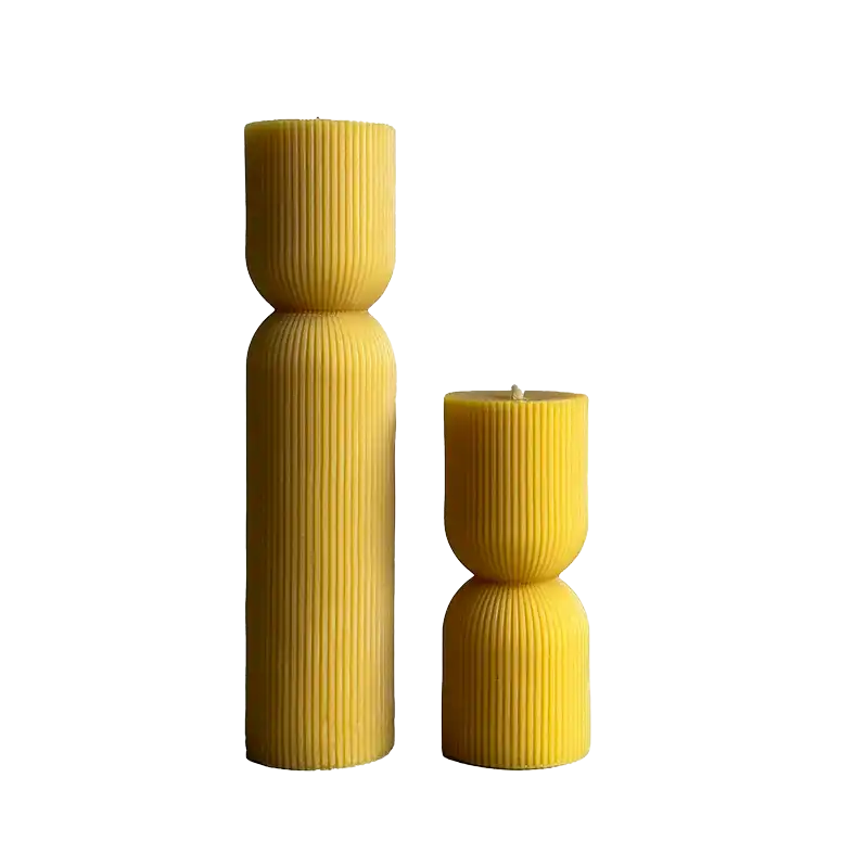 NZ made Lucy sculptural beeswax candle