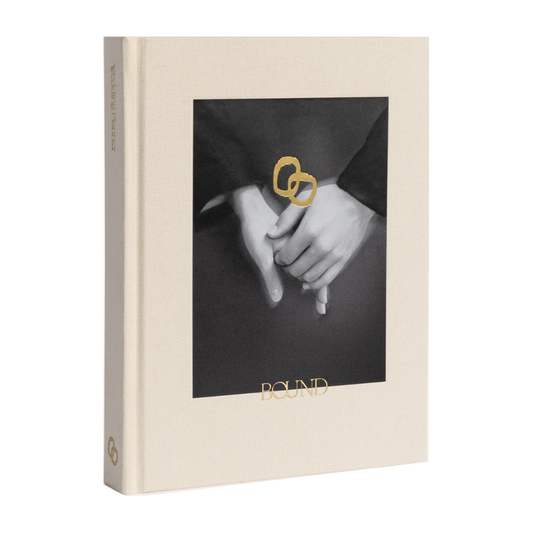 Bound wedding planner hard cover journal ivory
