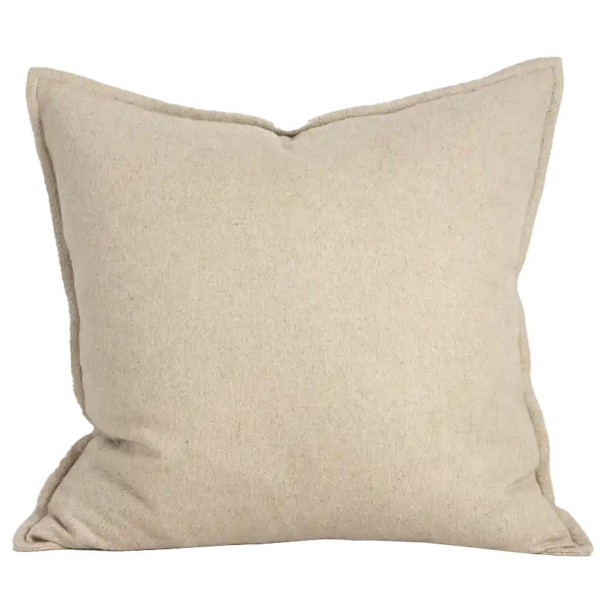 Maximus wool blend cushion cover oat 55cm