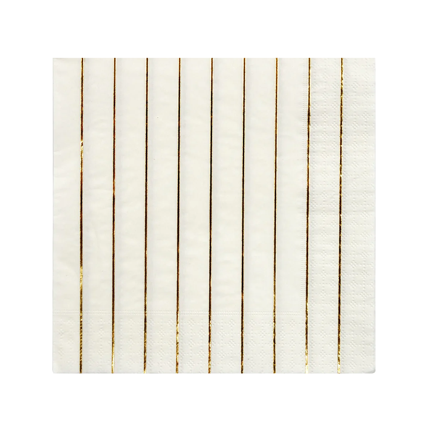 Meri Meri gold stripe paper napkin (16)