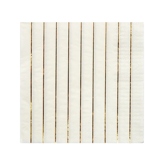 Meri Meri gold stripe paper napkin (16)