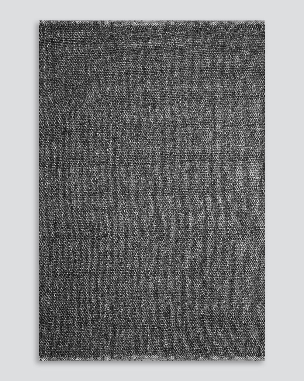 Nebraska wool blend rug charcoal