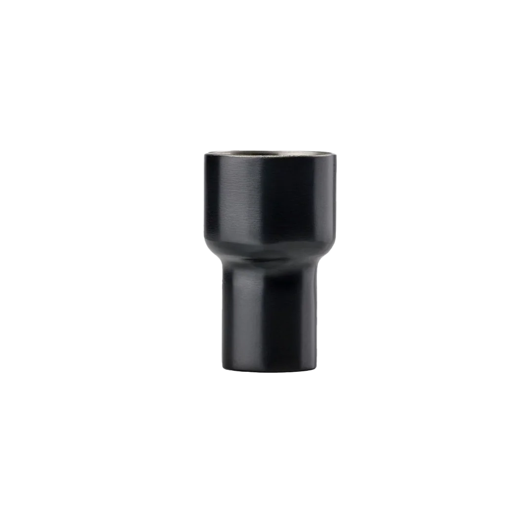 Stainless steel spirit measure black
