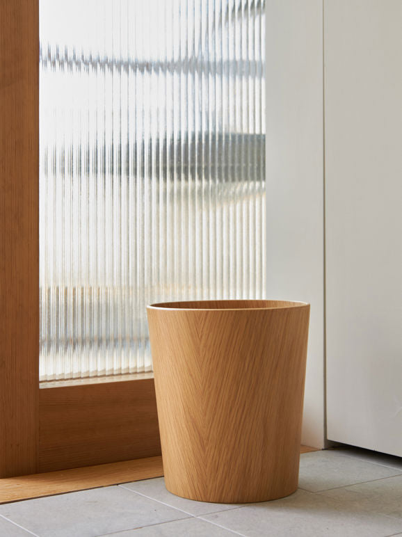 Oku oak veneer bin 19cm natural