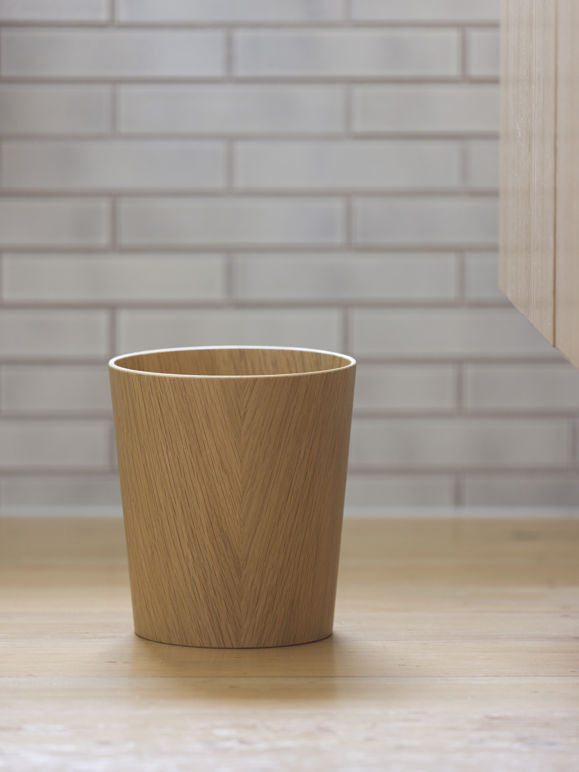 Oku oak veneer bin 19cm natural