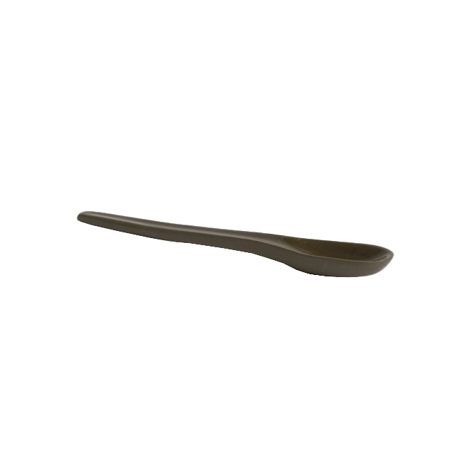 Ceramic spoon 15cm olive green