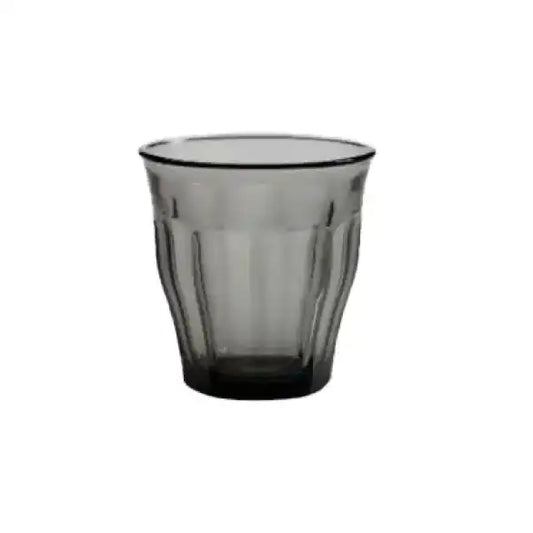 Duralex glass tumbler smokey grey