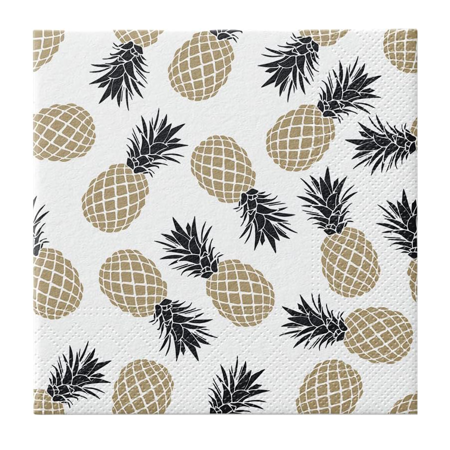 Pineapple paper napkins set of 20