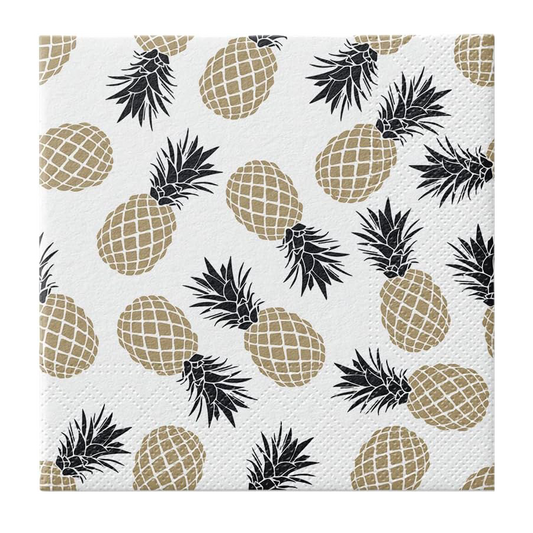 Pineapple paper napkins set of 20