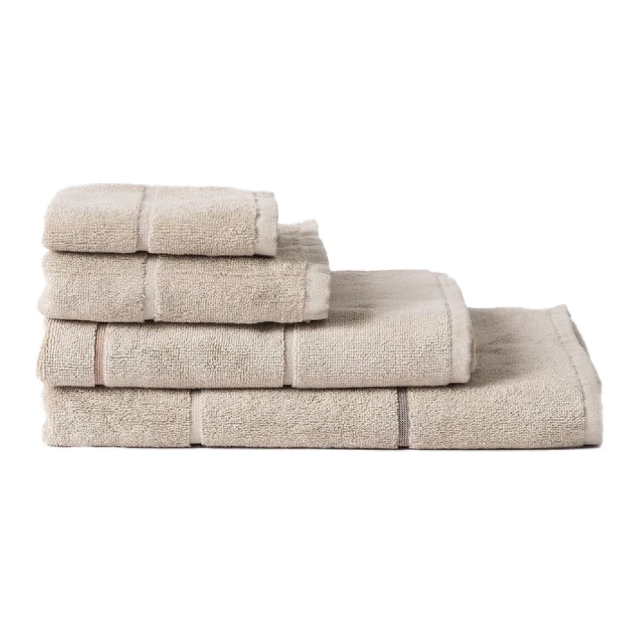 Pia cotton bath towel range oat