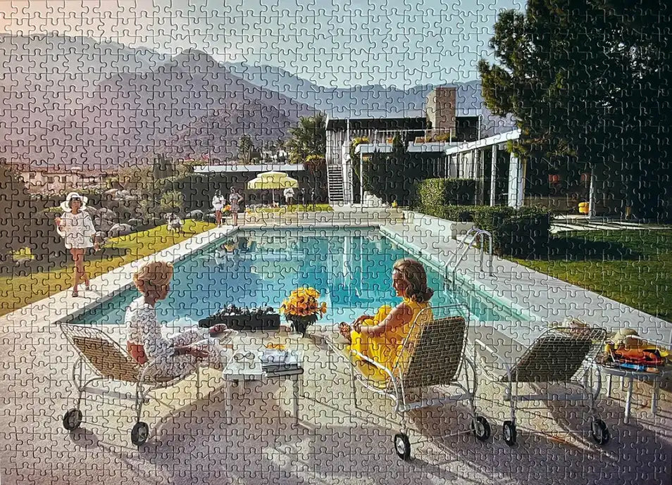 1000-piece Slim Aarons jigsaw puzzle Poolside Gossip