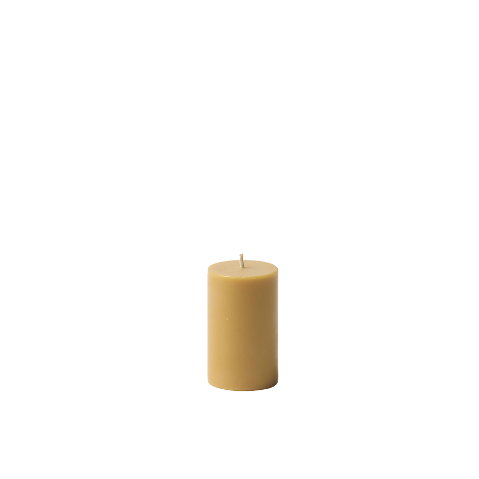 Pillar candle 7cm honey