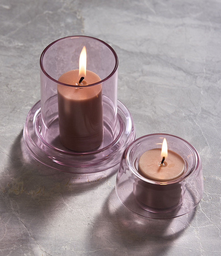 Pillar candle 7cm rose