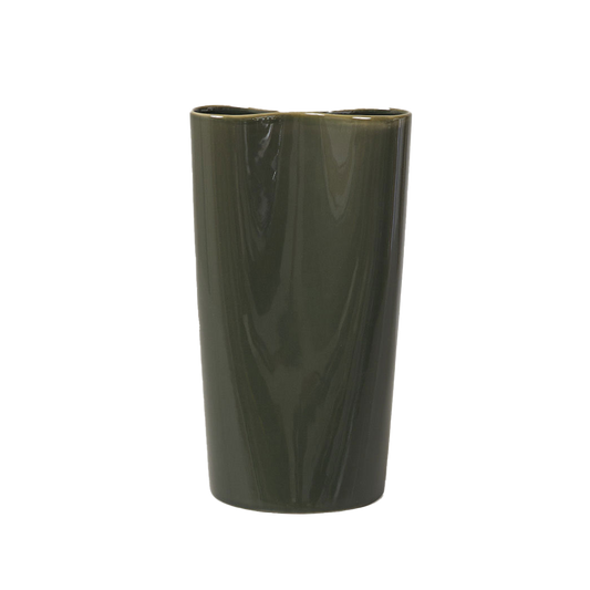 Pinch vase 27cm forest green