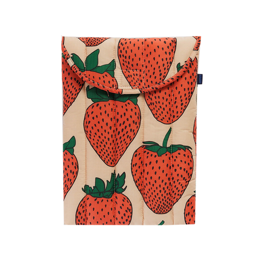 Baggu laptop sleeve 13"/14" strawberry print